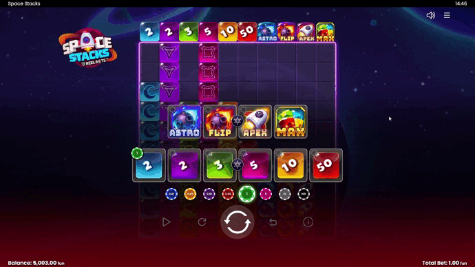 The object of the game is to guess which vertical fills up the fastest