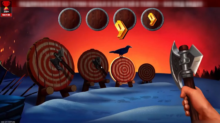 Axe of Fortune Axe Throw Bonus Game